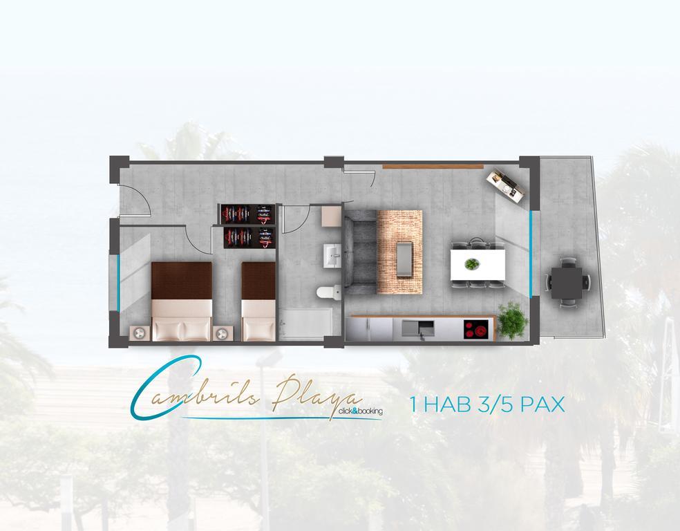 Apartamentos Cambrils Playa Spa Værelse billede